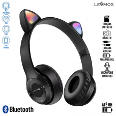 Fone Bluetooth LEF-1058 Lehmox - Preto
